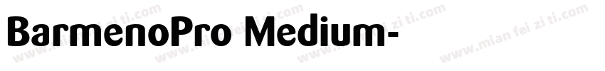 BarmenoPro Medium字体转换